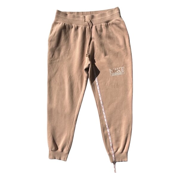 Nike Sweatpants Men's Size XL Tan Fleece Joggers Athletic Pants Swoosh Logo - Picture 11 of 14